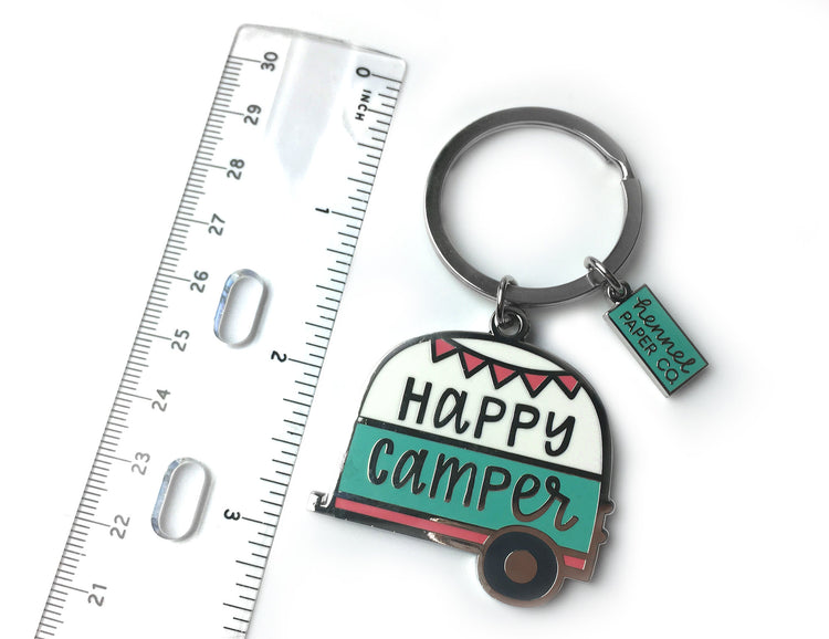 Keychain - Happy Camper