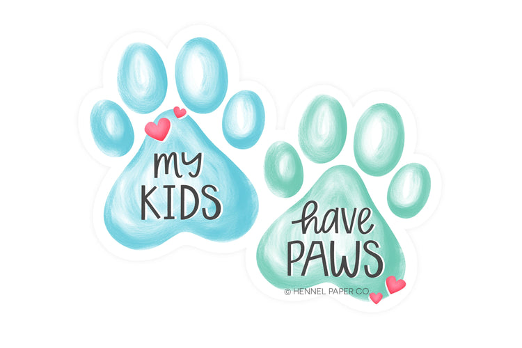 Magnet - My Kids Have Paws