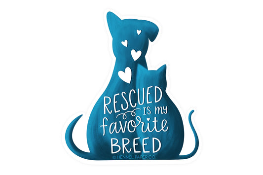 Magnet - Rescued is my Favorite Breed