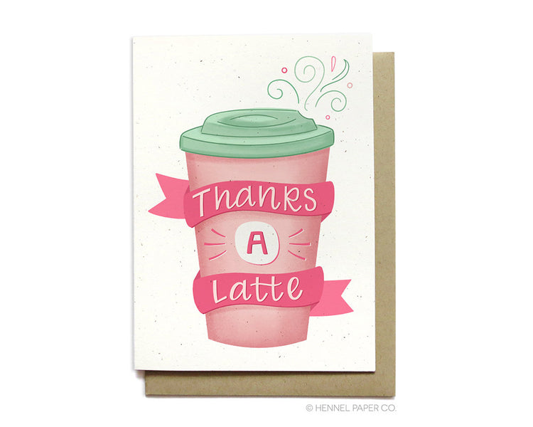 Thank You Card - Thanks a Latte - TY15
