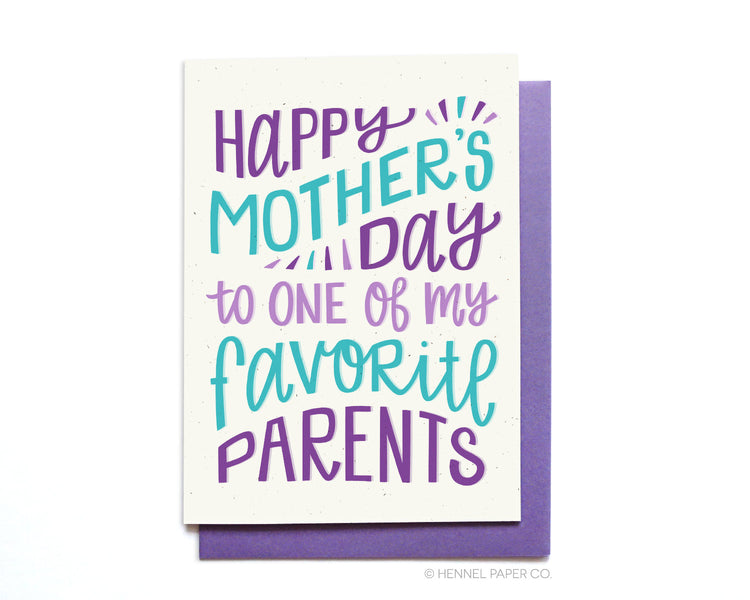 Mother's Day Card - Favorite Parents - MD37