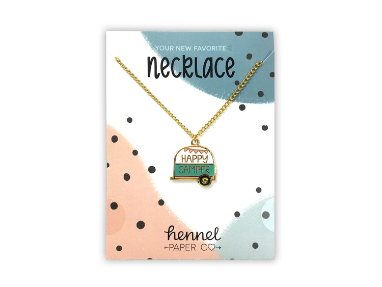 Necklace - Happy Camper