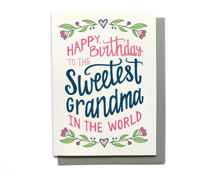 Birthday Card - Sweetest Grandma - BD27