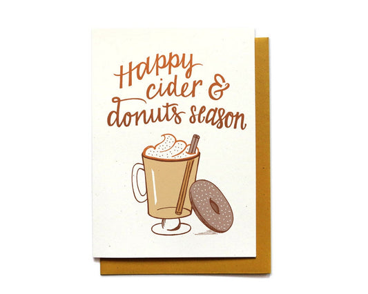 Autumn Card - Cider and Donuts - AT1
