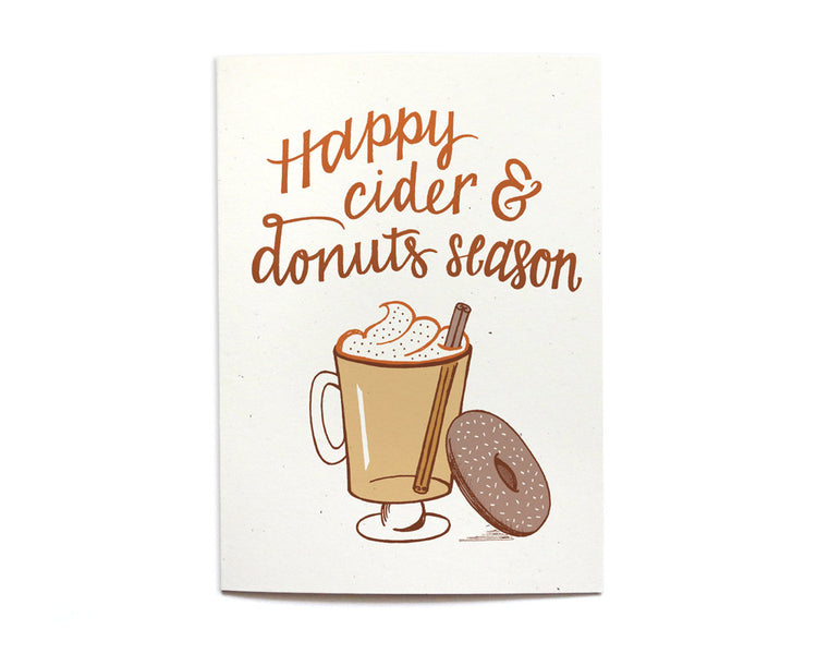 Autumn Card - Cider and Donuts - AT1