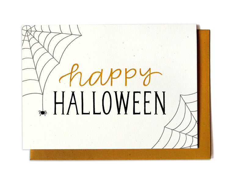 Halloween Card - Spider Webs - HW3