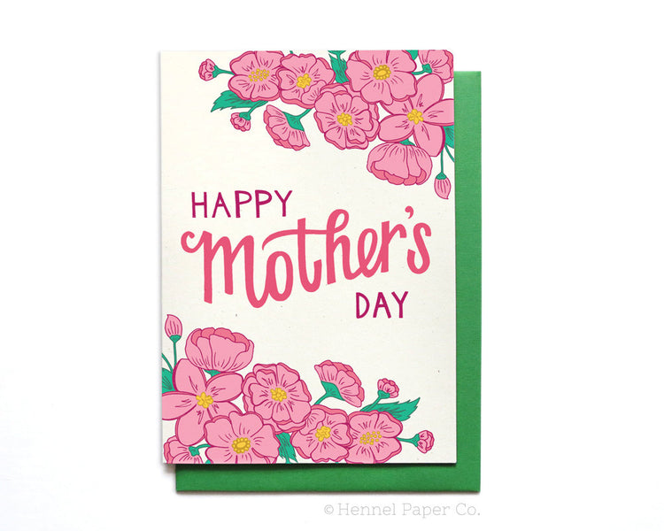 Mother's Day Card - Spring Flowers - MD4