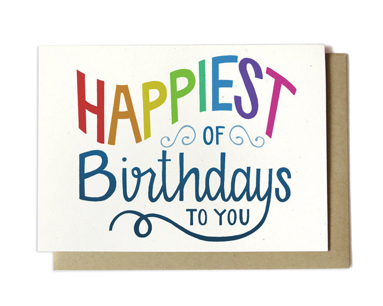 Birthday Card - Happiest of Birthdays to you - BD15