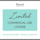 Clipart - Limited Commercial Use License