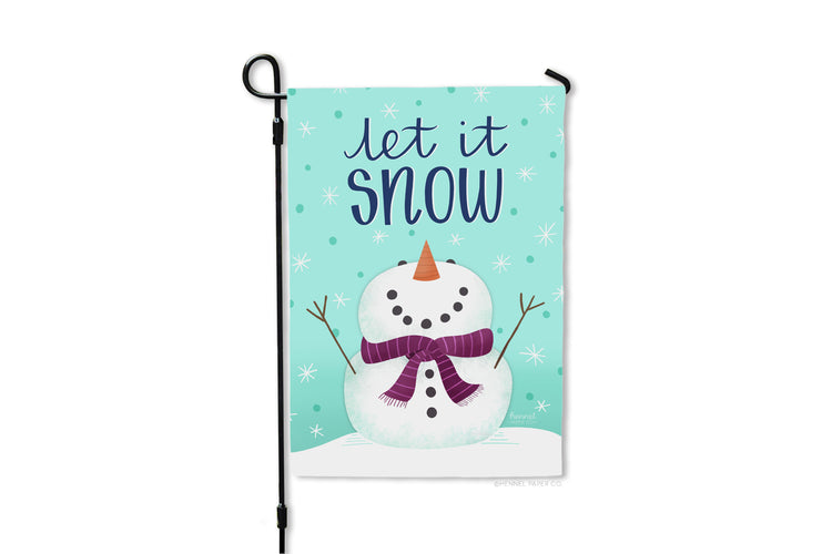 Garden Flag - Let It Snow