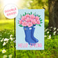 Garden Flag - Spring Rain Boots