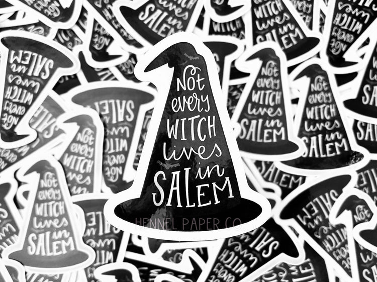 Halloween Witch Hat Sticker