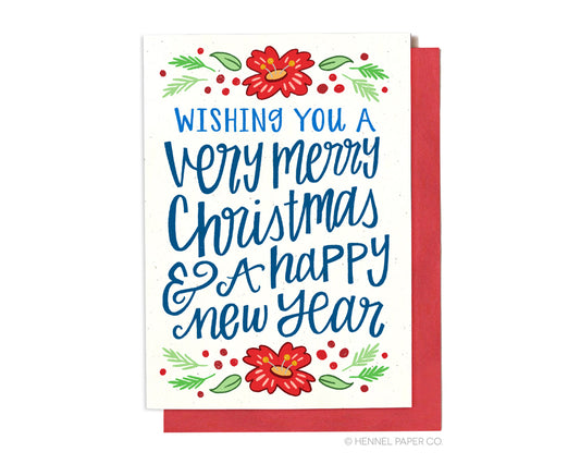 Holiday Card -  Merry Christmas & Happy New Year - XM13